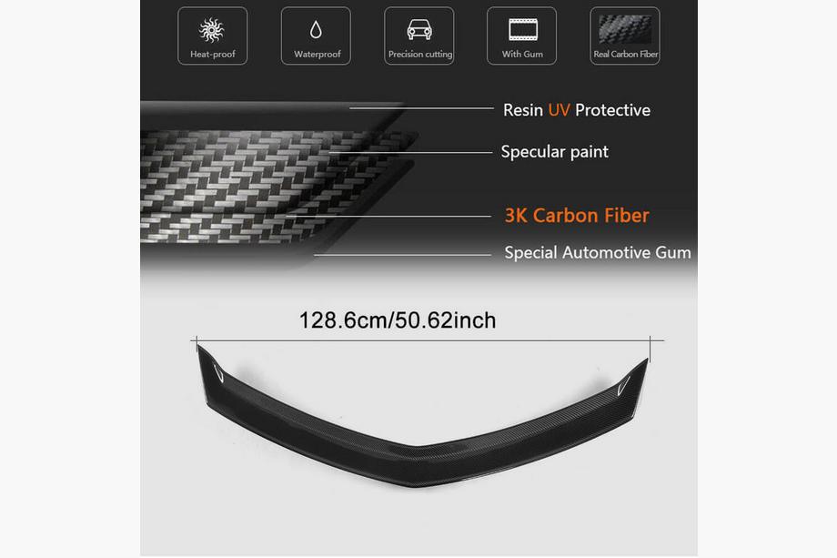 Cadillac ATS 2012–2019 Spoileris V2 (oglekļa šķiedra) Foto 6