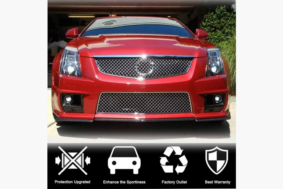 Cadillac CTS 2007–2014 Priekšējā bampera Flap uzlikas (CTS V Coupe, oglekļa šķiedra) Foto 2