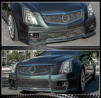 Cadillac CTS 2007–2014 Priekšējā bampera uzlikas (CTS V Coupe, oglekļa šķiedra) foto 2