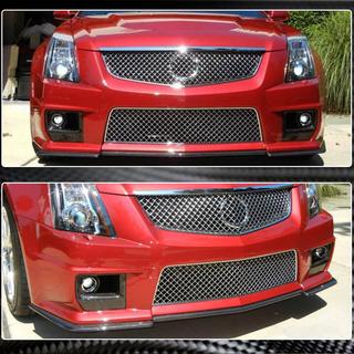 Priekšējā bampera lūpa Lip V2 (CTS V Coupe, oglekļa šķiedra) foto 4