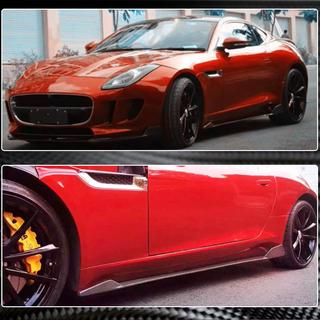 Sānu sliekšņu uzlikas (2013-2016, oglekļa šķiedra) Jaguar F-Type 2013–2024 foto 3