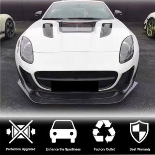 Priekšējā bampera lūpas uzlika (Base 2017-2019, oglekļa šķiedra) Jaguar F-Type 2013–2024 foto 3