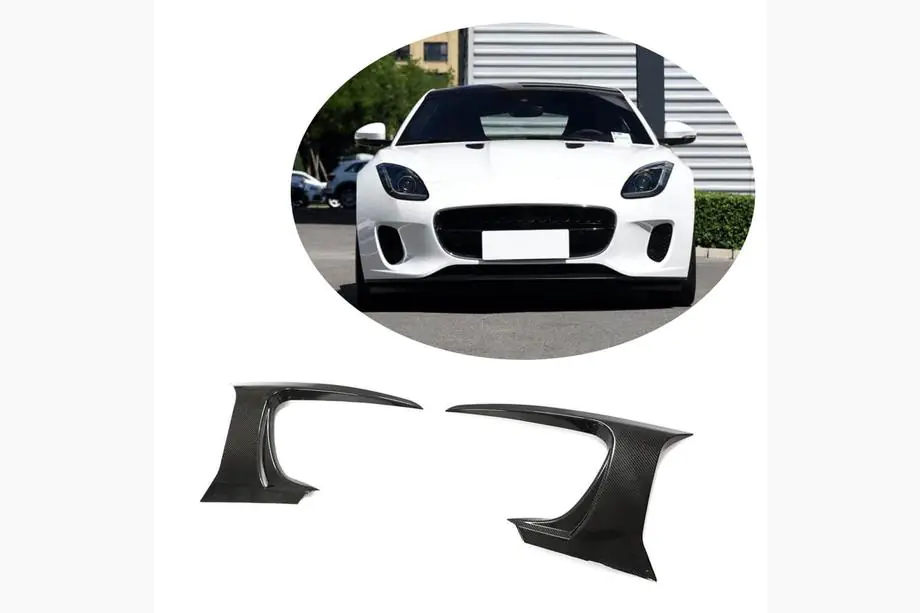 Jaguar F-Type 2013–2024 Priekšējā bampera oglekļa šķiedras uzlikas (Base 2017-2019) Image