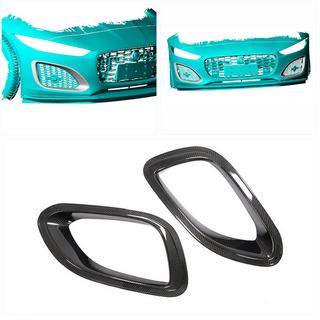 Priekšējā bampera oglekļa šķiedras uzlikas (Base 2021+, carbon) Jaguar F-Type 2013–2024 foto 2