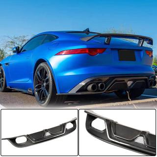 Aizmugurējā bufera difuzors (2013-2019, oglekļa šķiedra) Jaguar F-Type 2013–2024 foto 1