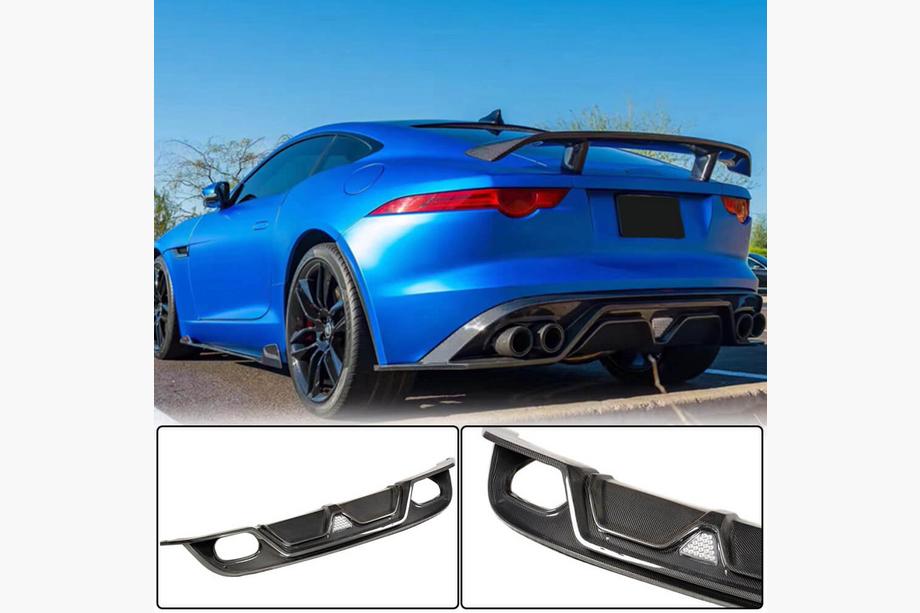 Jaguar F-Type 2013–2024 Aizmugurējā bufera difuzors (2013-2019, oglekļa šķiedra) Image