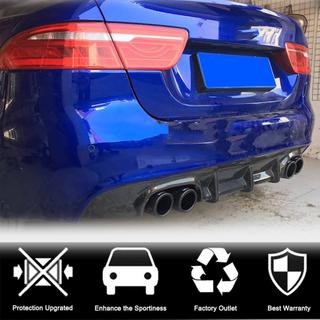 Aizmugurējā bampera difuzors V1 (2015-2019, Oglekļa šķiedra) Jaguar XE 2016– foto 2