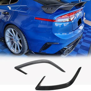 Aizmugurējā bampera uzlika (2017-2020, oglekļa šķiedra) Kia Stinger 2017–2023 foto 2