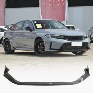 Priekšējā bampera lūpa Lip V3 (oglekļa šķiedra) Honda Civic HB 2021– foto 1