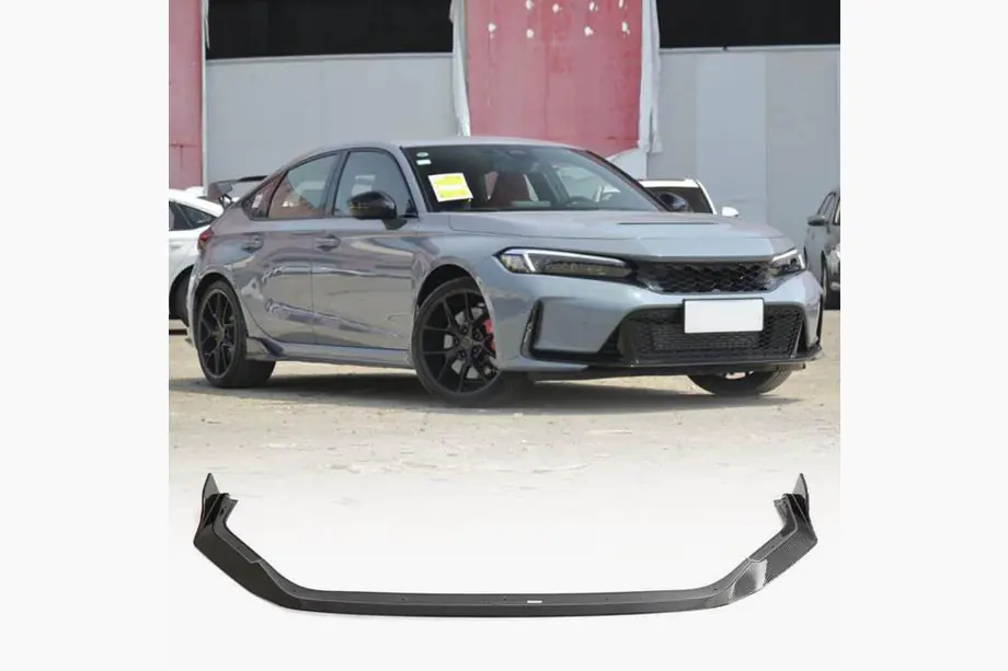Honda Civic HB 2021– Priekšējā bampera lūpa Lip V3 (oglekļa šķiedra) Image
