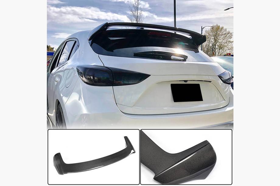 Mazda 3 2013–2019 Spoileris V1 (HB, oglekļa šķiedra) Image