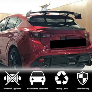Spoileris V2 (HB, oglekļa šķiedra) Mazda 3 2013–2019 foto 3