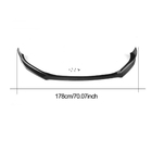 Mazda 3 2013–2019 Priekšējā bampera lūpas uzlika Lip (2014-2016, Carbon) foto 6