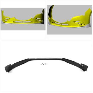 Priekšējā bampera lūpas uzlika Lip (2014-2016, Carbon) Mazda 3 2013–2019 foto 2