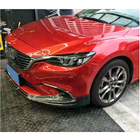 Mazda 6 2012–2024 Priekšējā bampera lūpas uzlika Lip V1 (2017-2019, Oglekļa šķiedra) foto 3