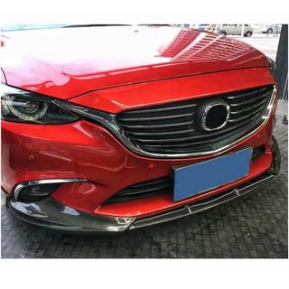 Priekšējā bampera lūpas uzlika Lip V1 (2017-2019, Oglekļa šķiedra) Mazda 6 2012–2024 foto 2