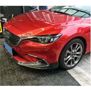 Priekšējā bampera lūpas uzlika Lip V1 (2017-2019, Oglekļa šķiedra) Mazda 6 2012–2024 foto 3