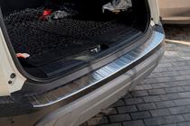 Nissan X-trail T33/Rogue 2022– Carmos aizmugurējā bampera aizsarguzlika (e-Power, nerūsējošais tērauds, matēts) foto 1
