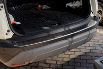 Nissan X-trail T33/Rogue 2022– Carmos aizmugurējā bampera aizsarguzlika (e-Power, nerūsējošais tērauds, matēts) foto 6