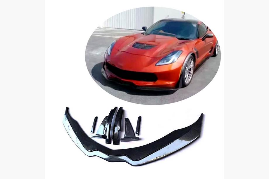 Chevrolet Corvette C7 2013–2019 Priekšējā bampera lūpa (2013-2017, oglekļa šķiedra) Image