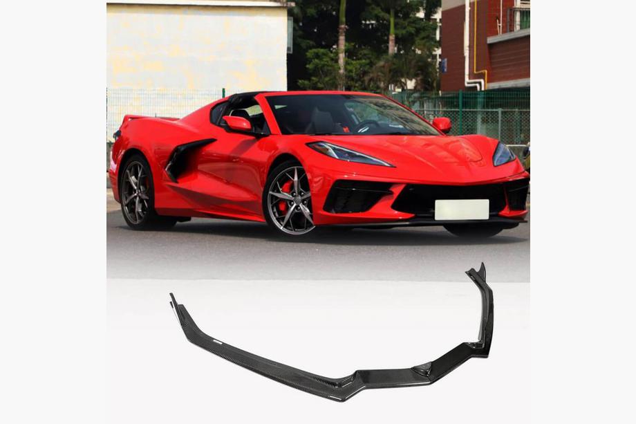 Chevrolet Corvette C8 2019– Priekšējā bufera lūpa Lip (2019-2022, oglekļa šķiedra) Image