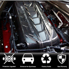 Chevrolet Corvette C8 2019– Dzinēja vāks (2019-2022, Oglekļa šķiedra) foto 2