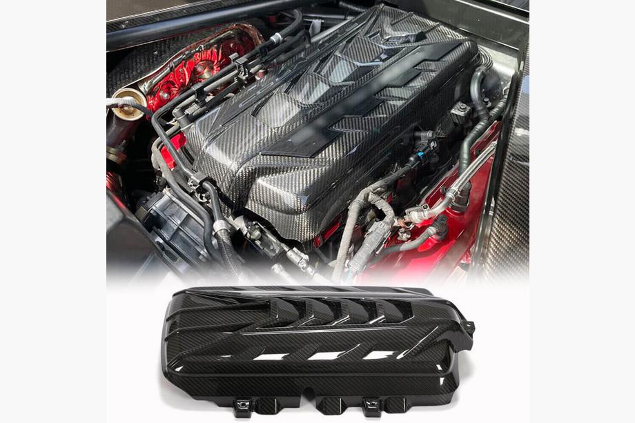 Chevrolet Corvette C8 2019– Dzinēja vāks (2019-2022, Oglekļa šķiedra) Image