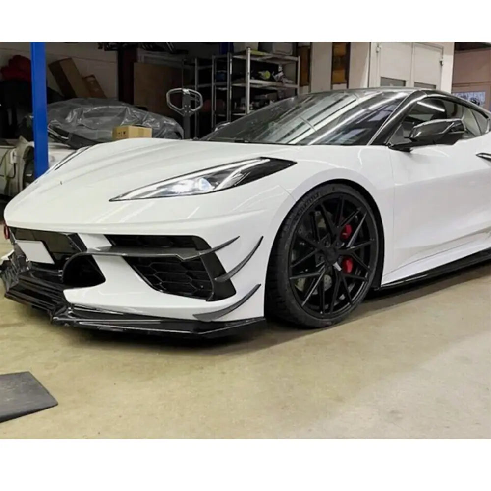 Priekšējā bampera karbonuzlikas (2019-2022, Carbon) Chevrolet Corvette C8 2019– foto 2