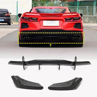Aizmugurējā bufera difuzors V1 (2019-2022, Karbons) Chevrolet Corvette C8 2019– foto 1