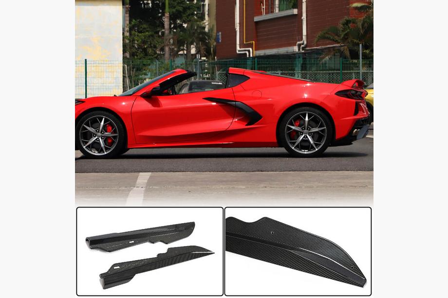 Chevrolet Corvette C8 2019– Sānu sliekšņi (oglekļa šķiedra) Image