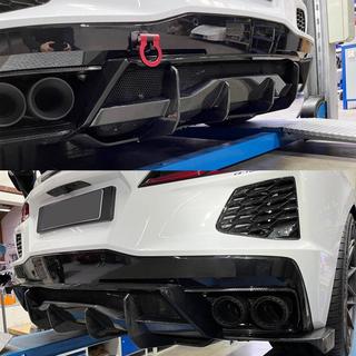 Aizmugurējā bampera difuzors V2 (2019-2022, Karbons) Chevrolet Corvette C8 2019– foto 3