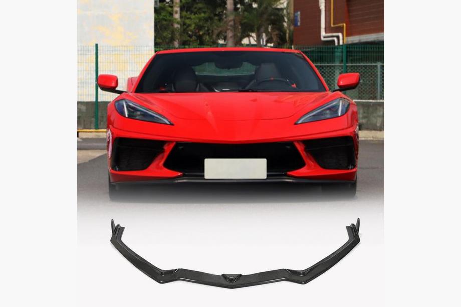 Chevrolet Corvette C8 2019– Priekšējā bampera lūpa (Oglekļa šķiedra) Image