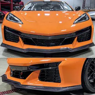Priekšējā bampera lūpa (Z06, 2020-2024, oglekļa šķiedra) foto 2