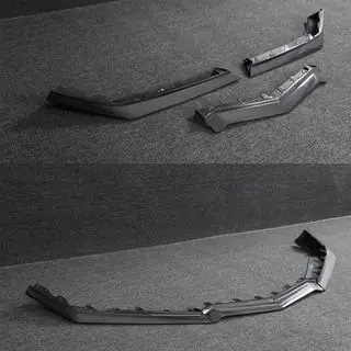 Oglekļa šķiedras priekšējā bampera lūpa (Z06, 2022-2024, carbon) foto 2
