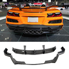 Chevrolet Corvette C8 2019– Aizmugurējā bufera difuzors (Z06, 2022-2024, karbonšķiedra) foto 1