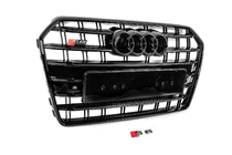 Audi A6 C7 2011–2017 Priekšējā melnā radiatora reste S-Style (2014-2017) foto 4