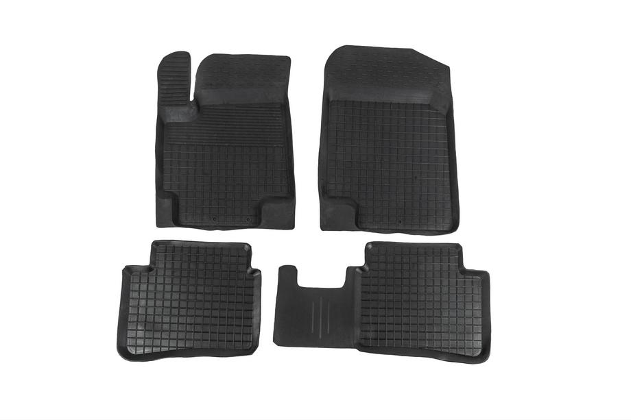 Kia Rio 2005–2011 Gumijas salona paklājiņi ar paaugstinātu malu (4 gab., Polytep) Image