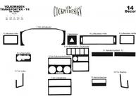 Volkswagen T4 Transporter 1990–2003 Instrumentu paneļa uzlikas (1999-2003) Alumīnijs foto 10