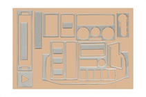Volkswagen T4 Transporter 1990–2003 Instrumentu paneļa uzlikas (1999-2003) Alumīnijs foto 9