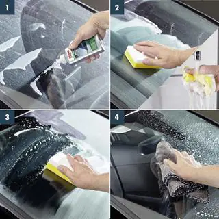 Intensīvs stikla tīrīšanas pulējums 250 ml SONAX Scheiben Reinigungs Politur intensiv foto 4