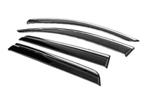 Dodge Journey 2008–2020 Logu vēja deflektori ar hromētu līsti Niken Luxury (4 gab.) foto 2
