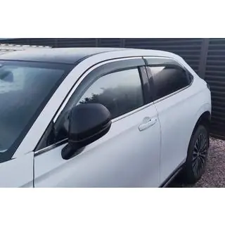 Logu vēja deflektori ar hromētu moldingu Niken Luxury (EU/Asia, 4 gab.) foto 3