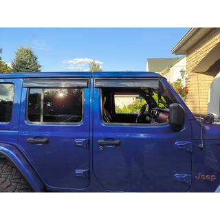 Logu vēja deflektori Niken Luxury (4 gab.) Jeep Wrangler 2018– foto 1