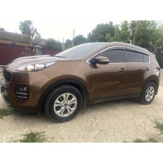 Logu vēja deflektori ar hromētu līsti Niken Luxury (4 gab.) Kia Sportage 2015–2021 foto 1