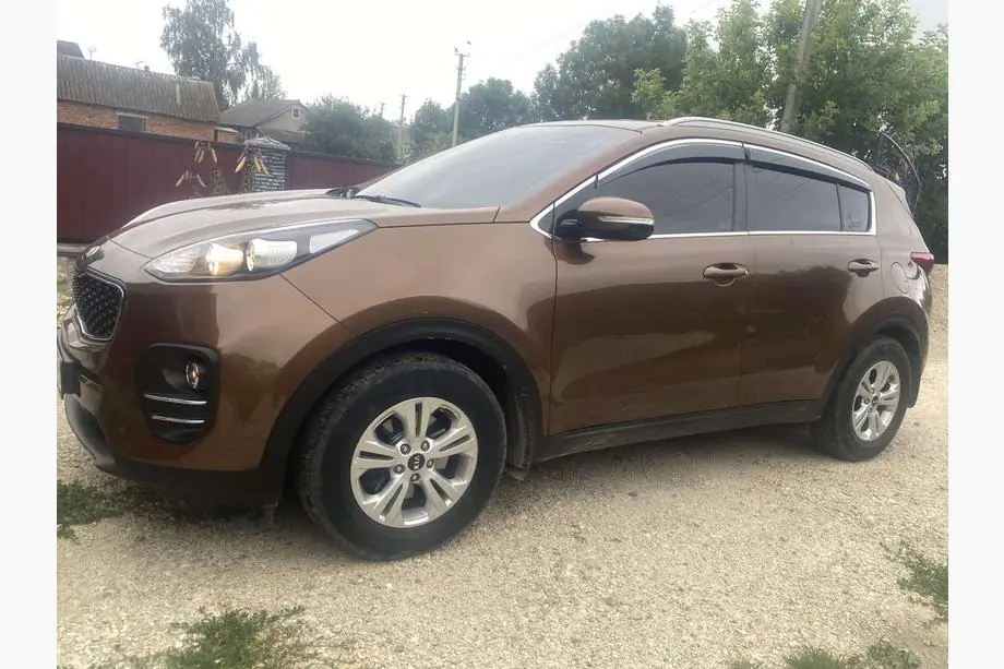 Kia Sportage 2015–2021 Logu vēja deflektori ar hromētu līsti Niken Luxury (4 gab.) Image