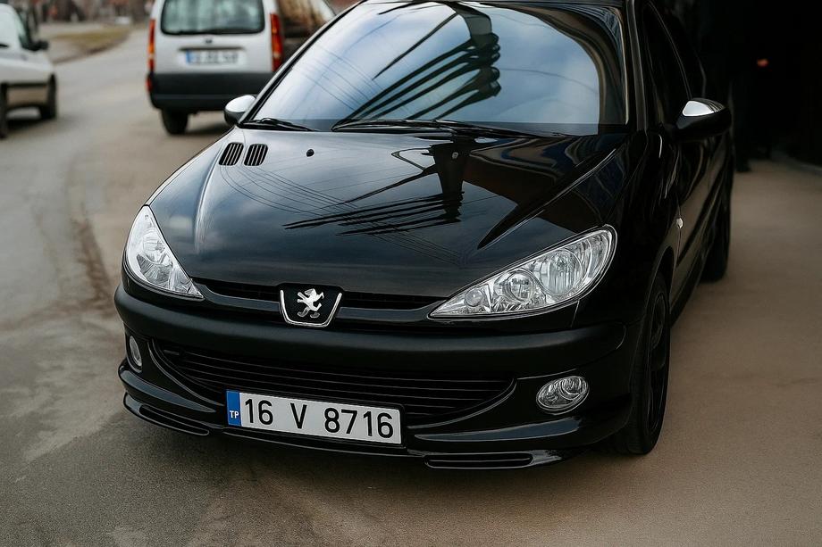 Peugeot 206 1998–2024 Priekšējā apakšējā spoilerlūpa (krāsošanai) Image