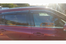 Toyota Highlander 2019– Logu vēja deflektori ar hromētu līsti Niken Luxury (4 gab.) foto 8