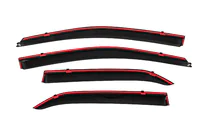 Toyota Corolla 2007–2013 Logu vēja deflektori ar hromētu līsti Niken Luxury (4 gab.) foto 4