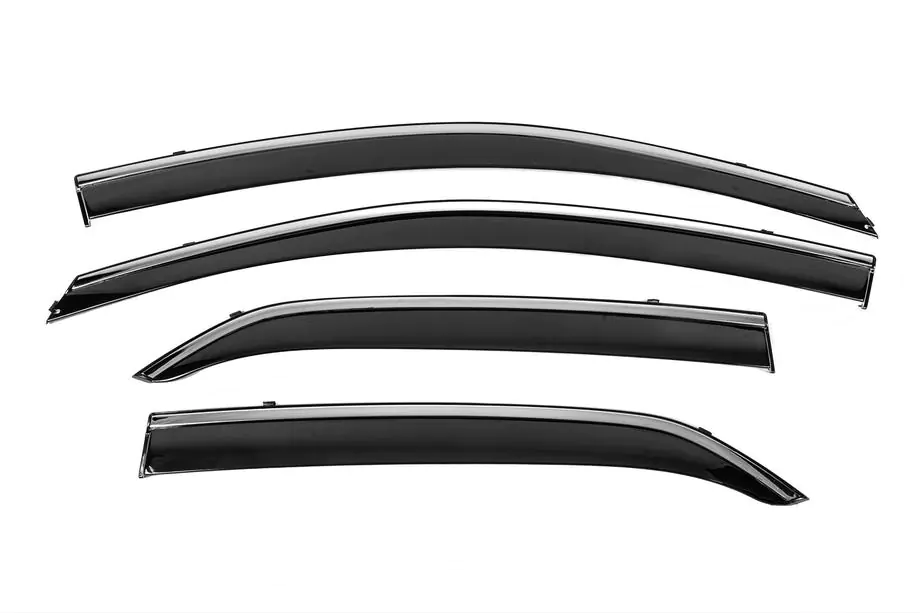 Toyota Corolla 2007–2013 Logu vēja deflektori ar hromētu līsti Niken Luxury (4 gab.) Image