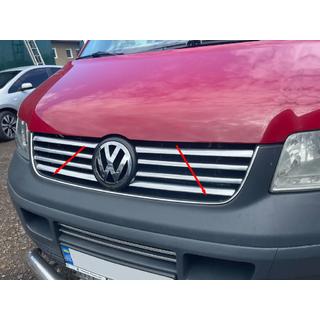 Radiatora režģa apmale (nerūsējošais tērauds) Volkswagen T5 Transporter 2003–2010 foto 4